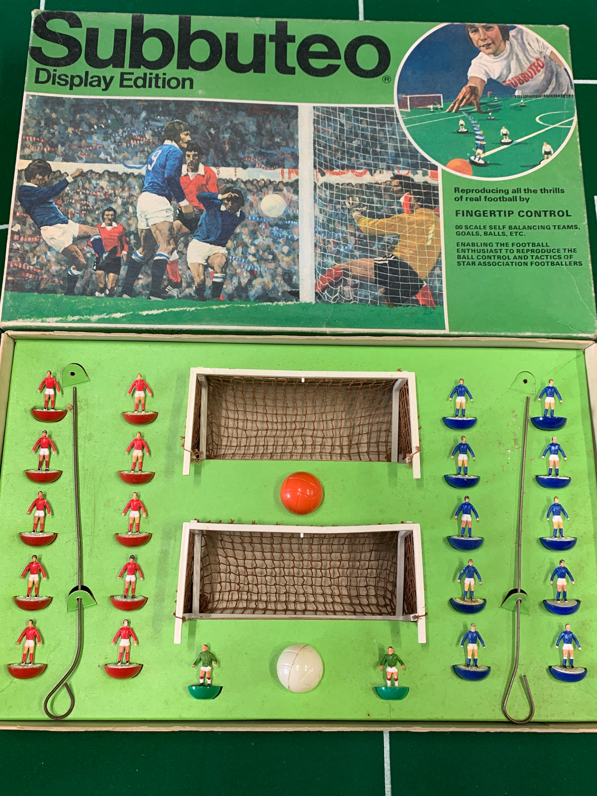 Subbuteo set box display edition