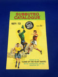 Subbuteo catalogo 1971-72