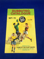Subbuteo catalogo 1971-72