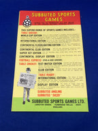 Subbuteo catalogo 1972-73