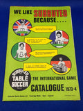Subbuteo catalogo 1973-74