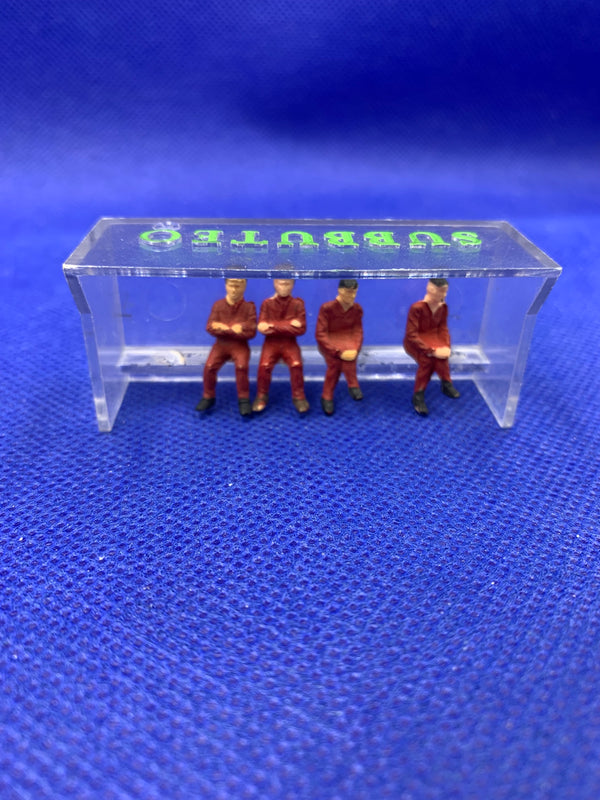 Subbuteo set panchina personaggi rossi
