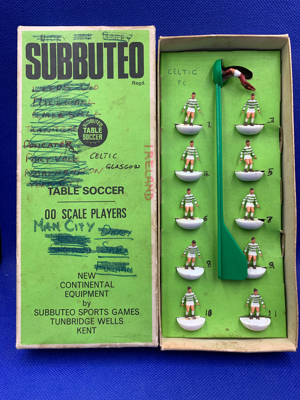 Subbuteo squadra hw Celtic ref 025 combo white bases