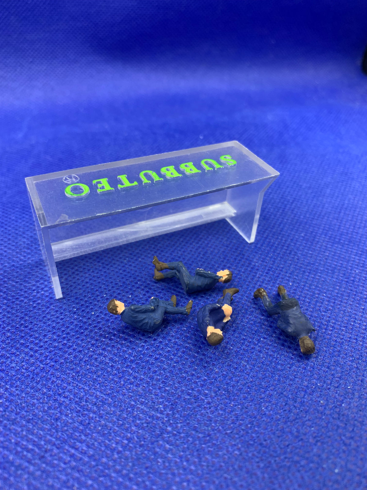 Subbuteo set panchina personaggi blu