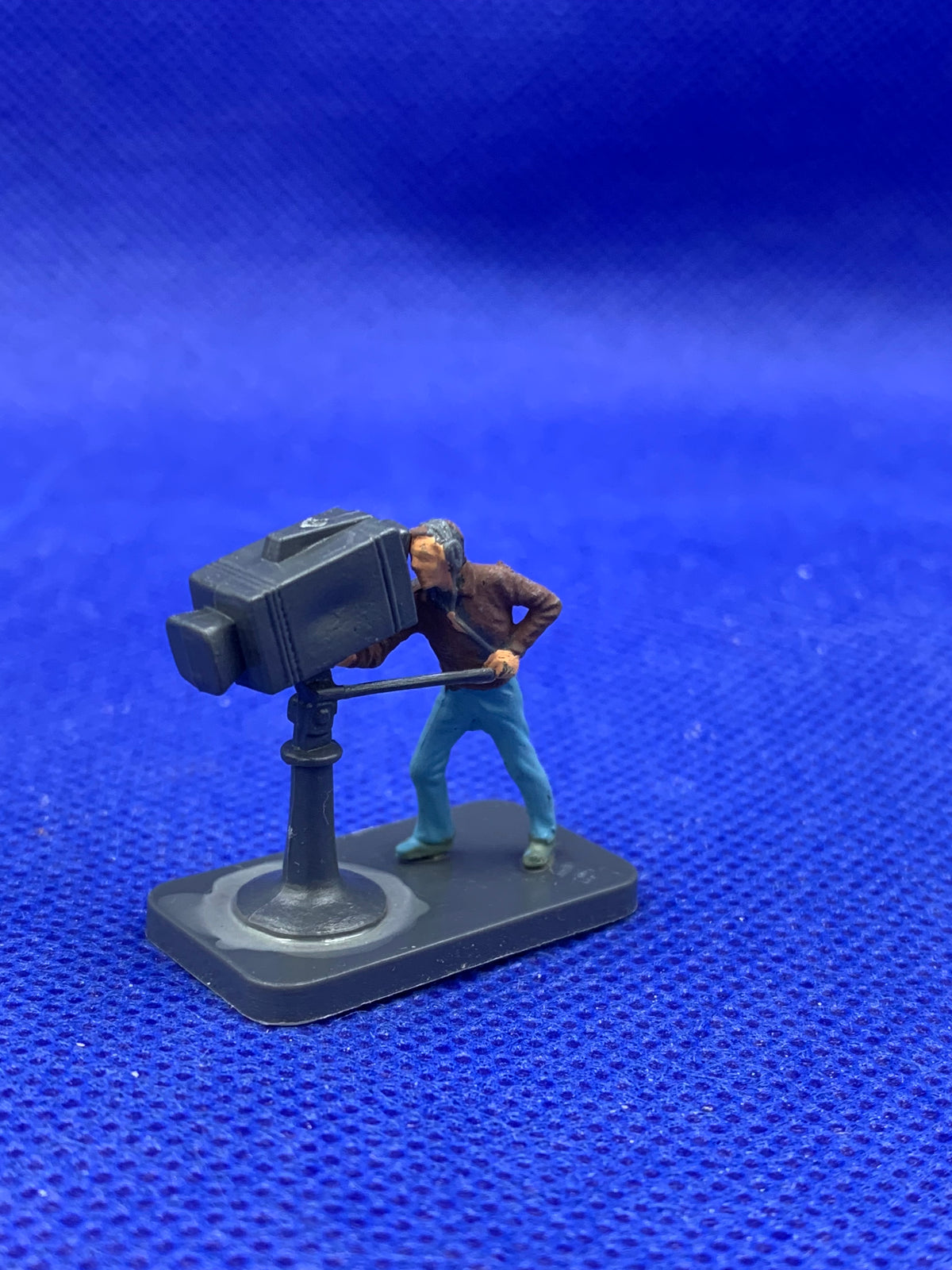 Subbuteo personaggio stadio cameraman bordocampo