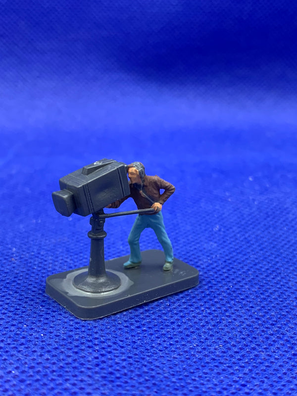 Subbuteo personaggio stadio cameraman bordocampo
