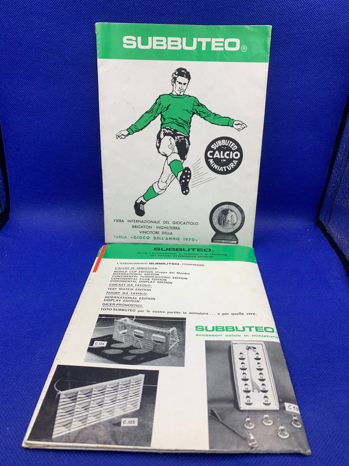 Subbuteo catalogo italiano fine anni 70