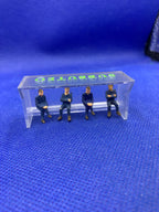 Subbuteo set panchina personaggi blu