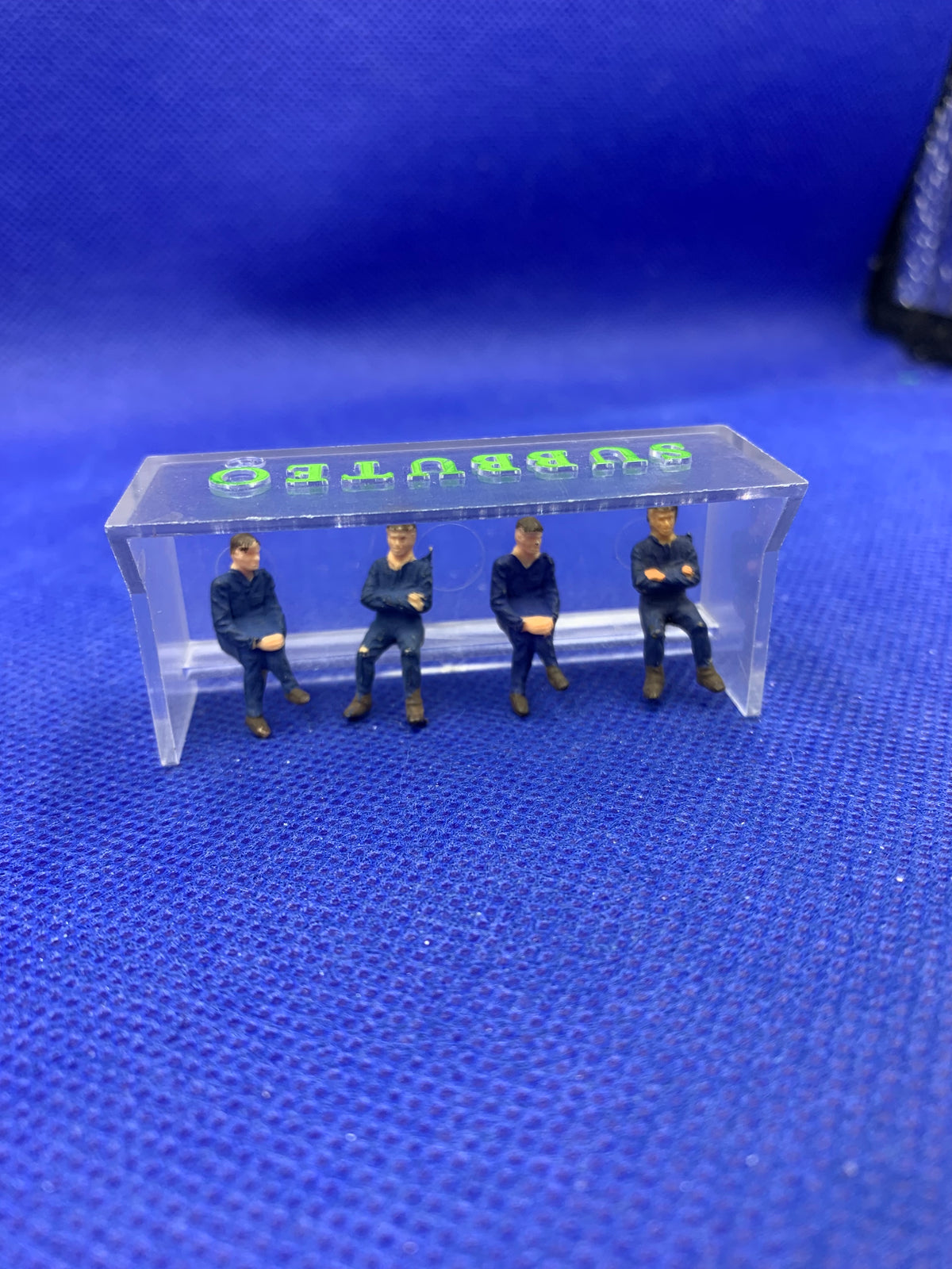 Subbuteo set panchina personaggi blu