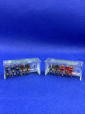 Subbuteo coppia panchine con personaggi