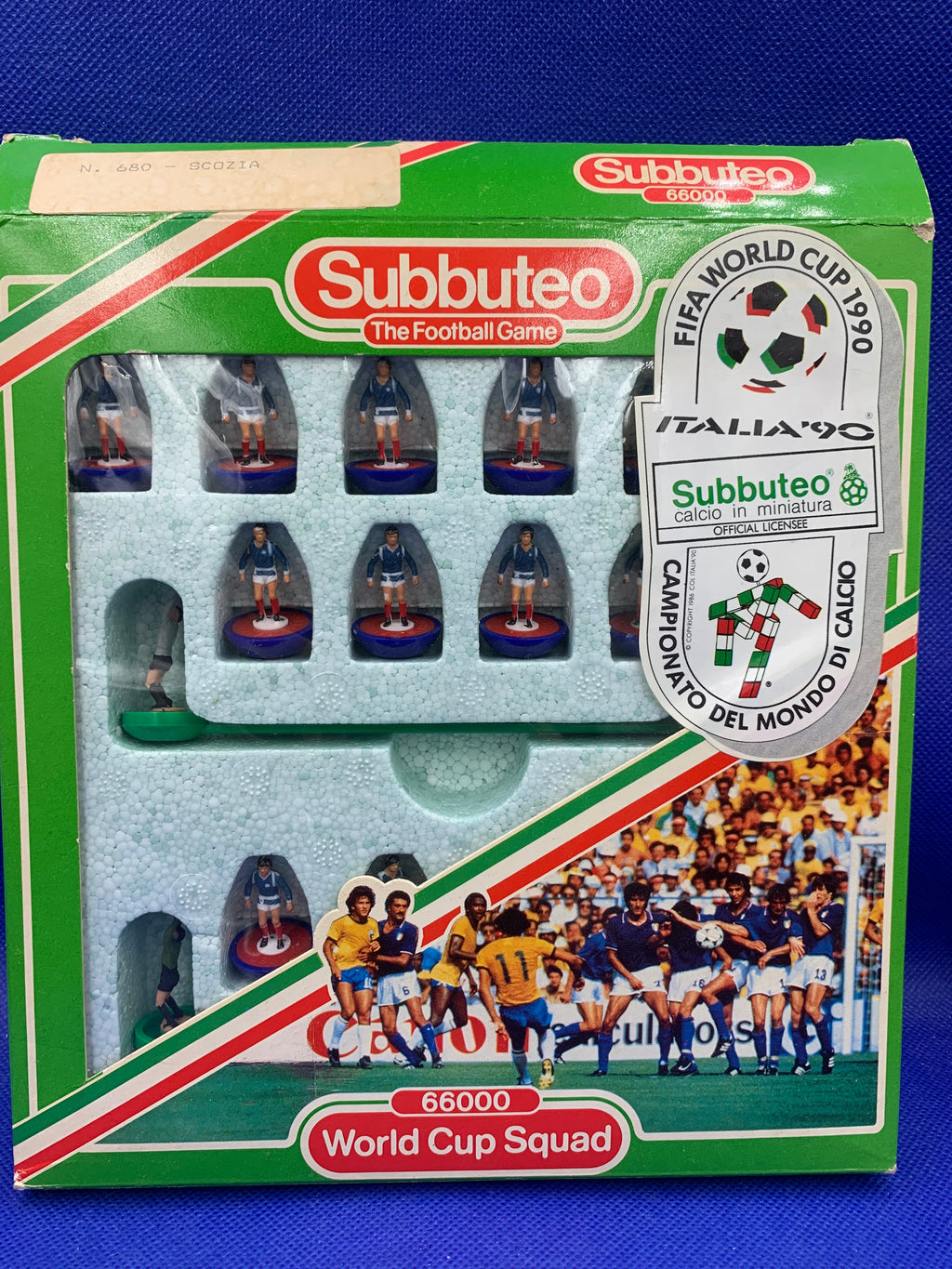 Subbuteo squadra lw Scozia ref 614 Worldcup squad Italia 90