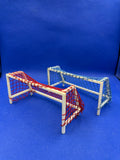 Subbuteo coppia porte standard rete rosso/blu