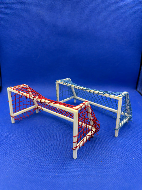 Subbuteo coppia porte standard rete rosso/blu
