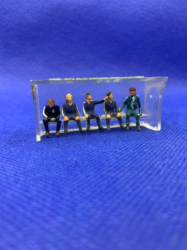 Subbuteo panchina con personaggi