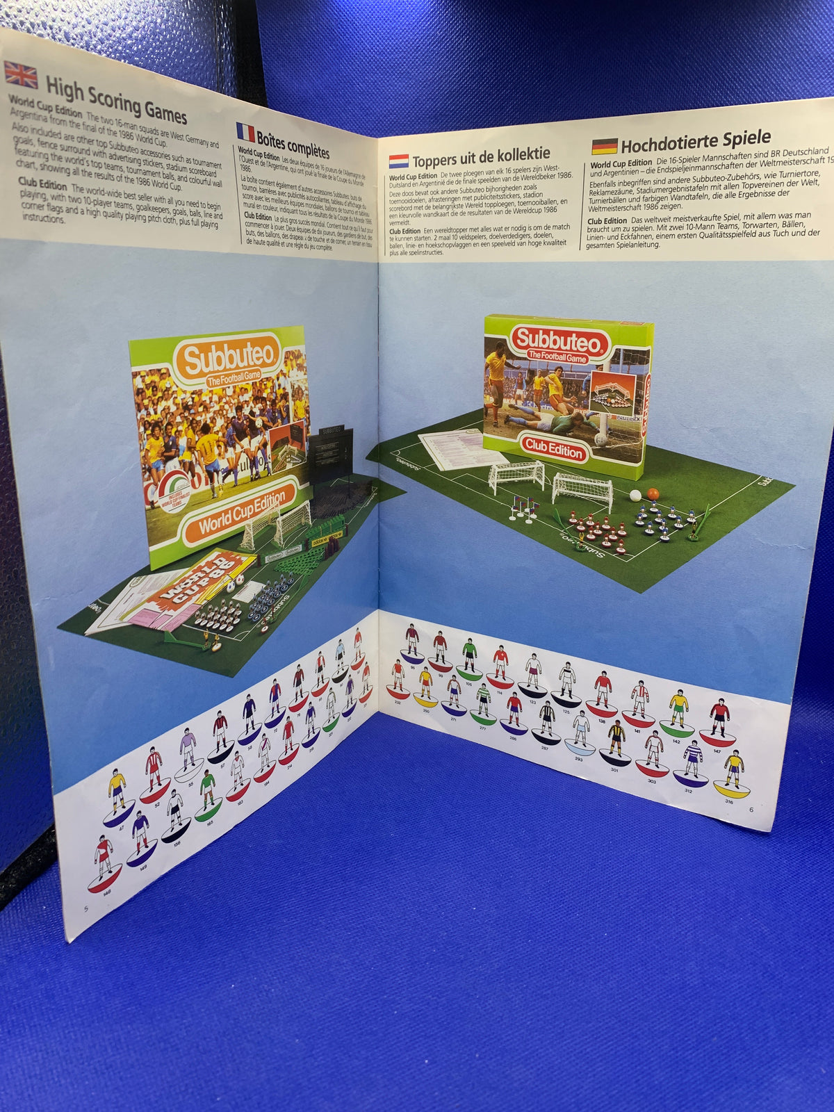 Subbuteo catalogo anni 90