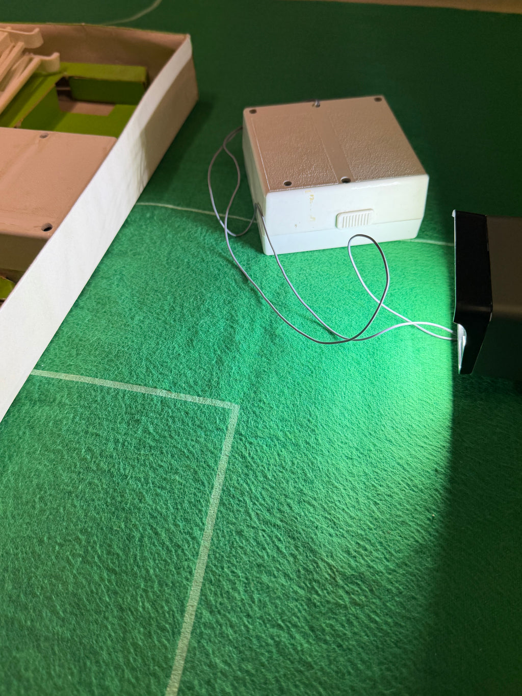 Subbuteo coppia riflettori stadio c101 originali modificati Led - anni 70