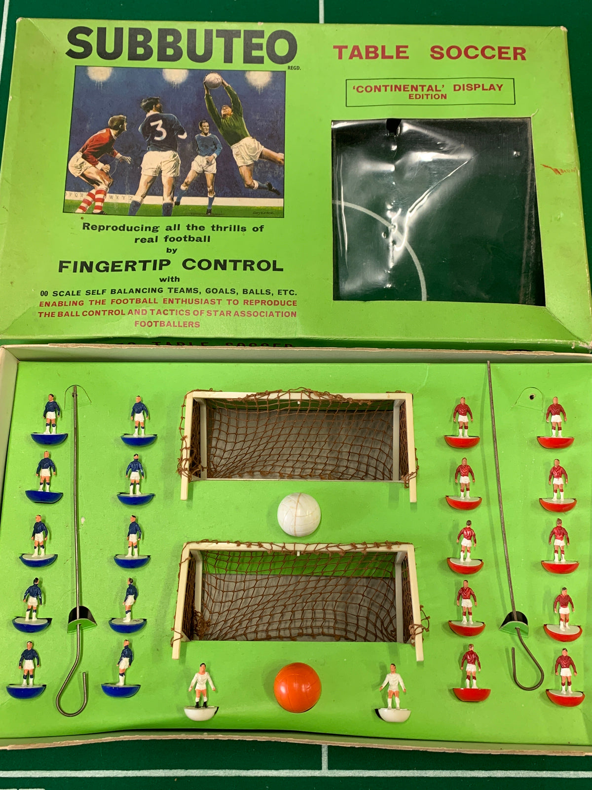Subbuteo set box Continental display edition