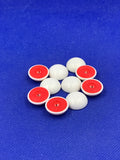 Subbuteo kit 10 basi lw leggenda bianco/rosso