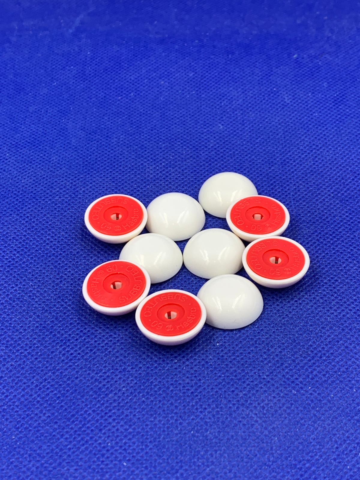Subbuteo kit 10 basi lw leggenda bianco/rosso