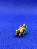 Subbuteo personaggio su sdraio