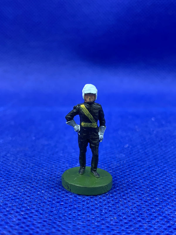 Subbuteo personaggio stadio poliziotto anti sommossa - banda giallo scuro