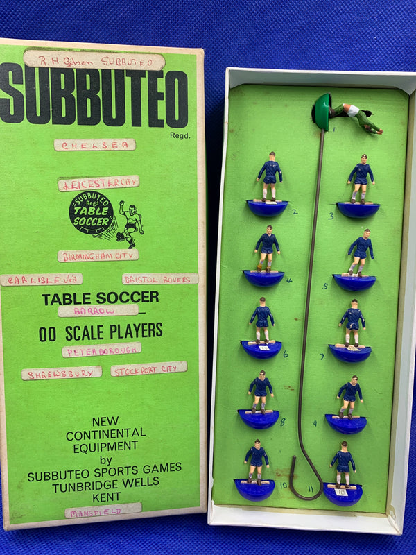 Subbuteo squadra hw Chelsea ref 042 total blue