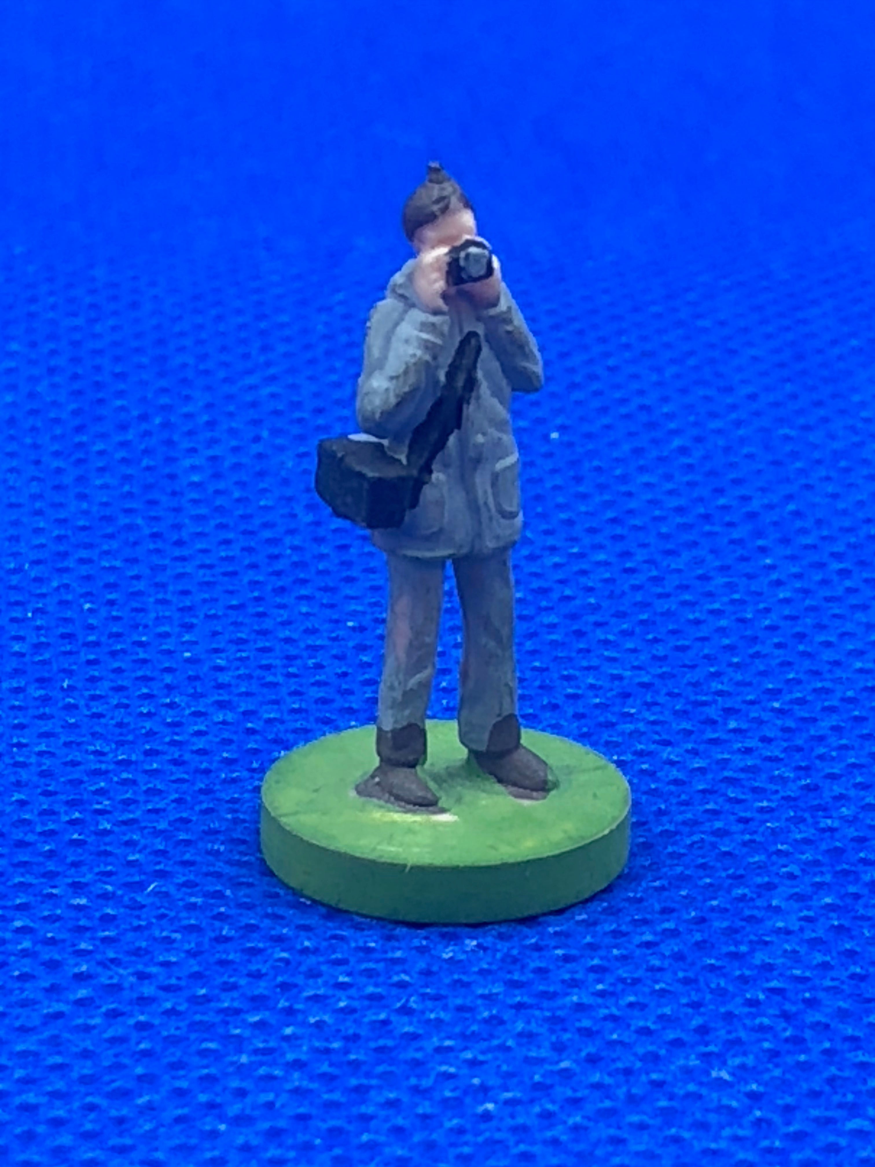 Subbuteo personaggio stadio Fotografo in Scatto