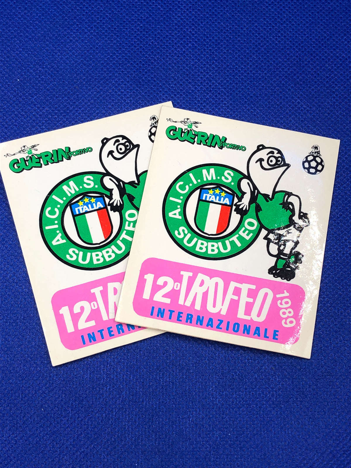 Subbuteo adesivo 12o trofeo internazionale Guerin Sportivo 1989