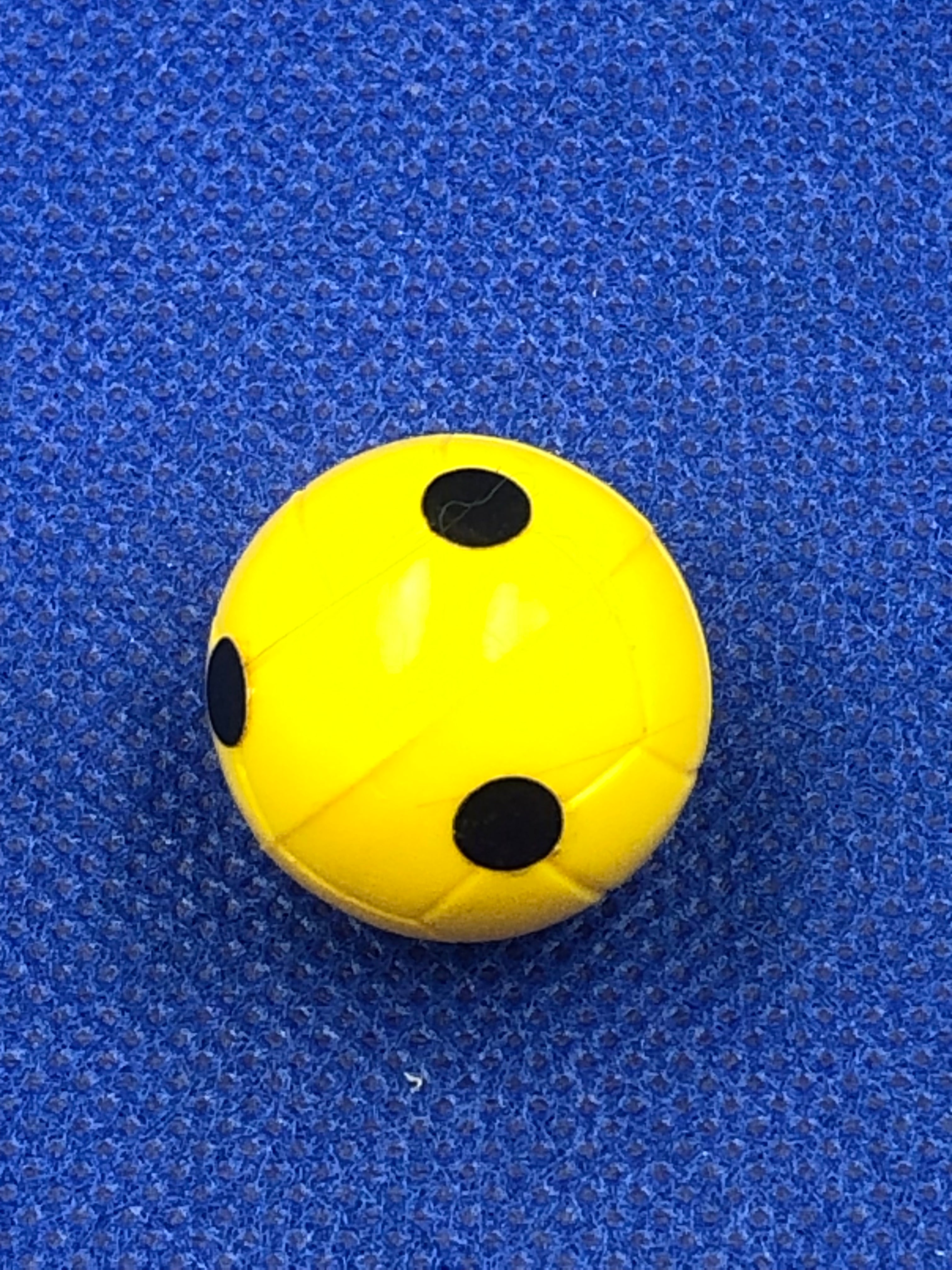 Subbuteo pallone originale Continental Match Pois Giallo