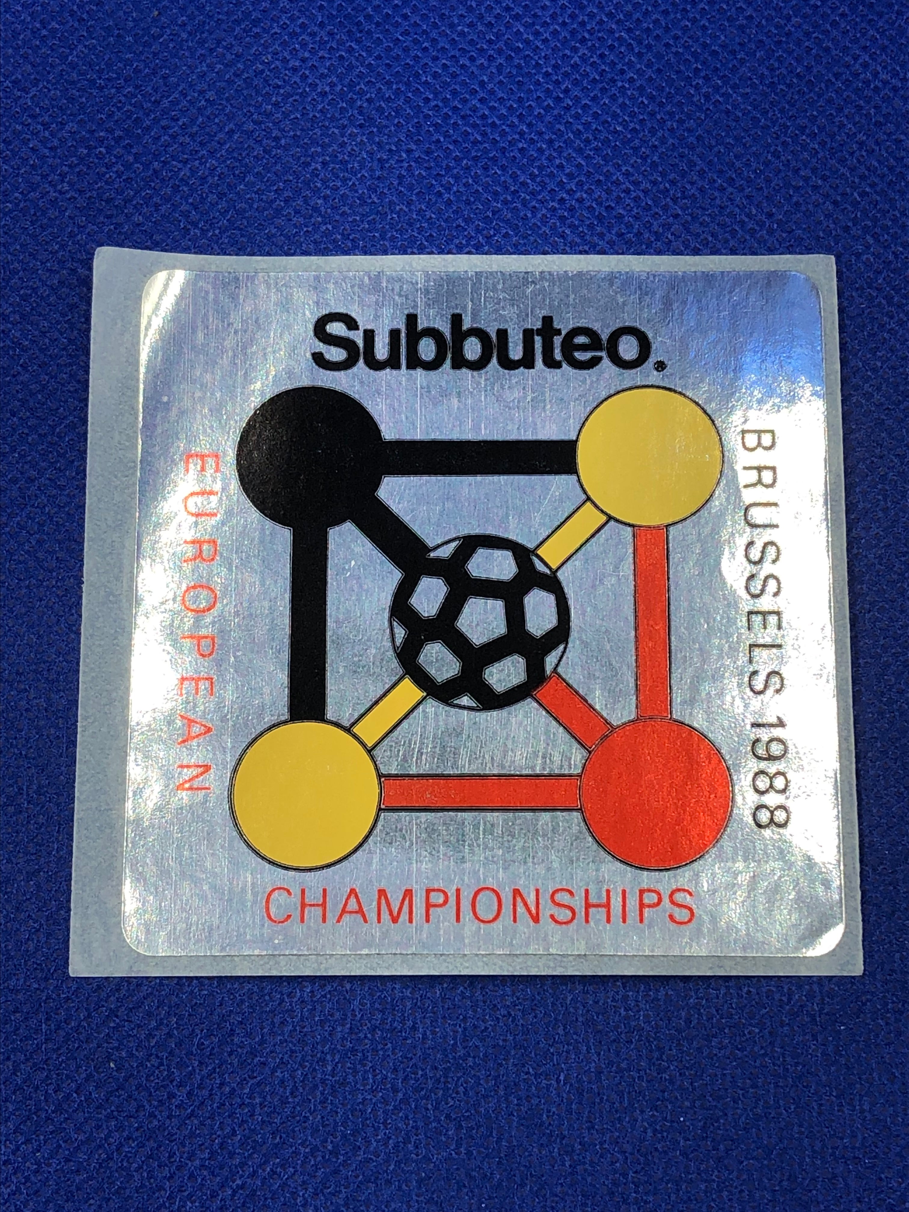 Subbuteo adesivo Campionati Europei Bruxelles 1988