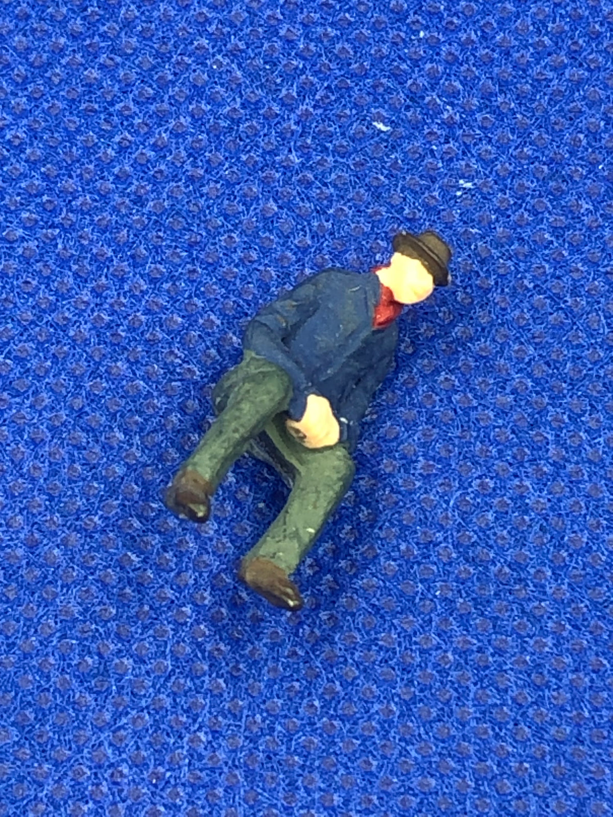 Subbuteo personaggio stadio Abito Blu Camicia Rossa
