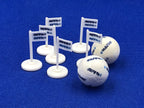 Subbuteo set 6 bandierine corner + 2 palloni Euro 96 61235