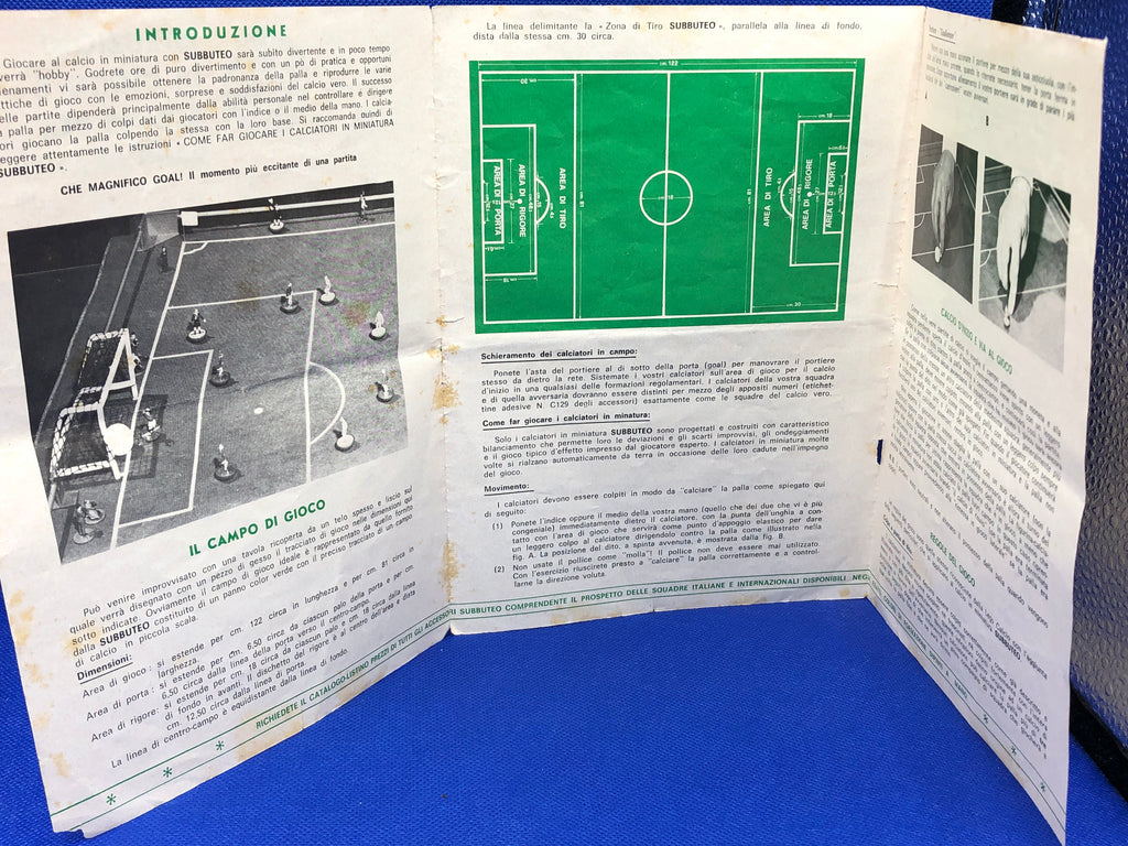 Subbuteo istruzioni di gioco e regole per principianti - In Italiano