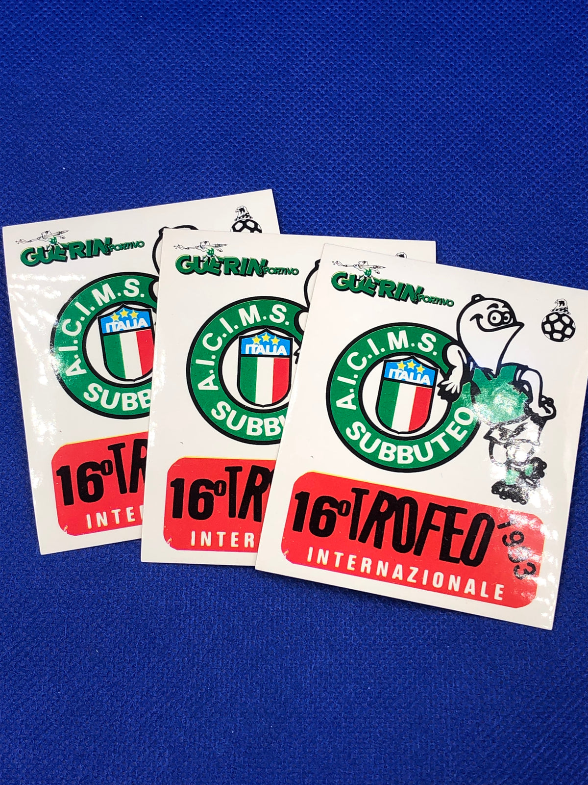 Subbuteo adesivo 16o trofeo internazionale Guerin Sportivo 1993