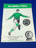 Subbuteo catalogo anni'70 con suggerimenti di gioco - In Italiano