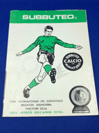 Subbuteo catalogo anni'70 con suggerimenti di gioco - In Italiano
