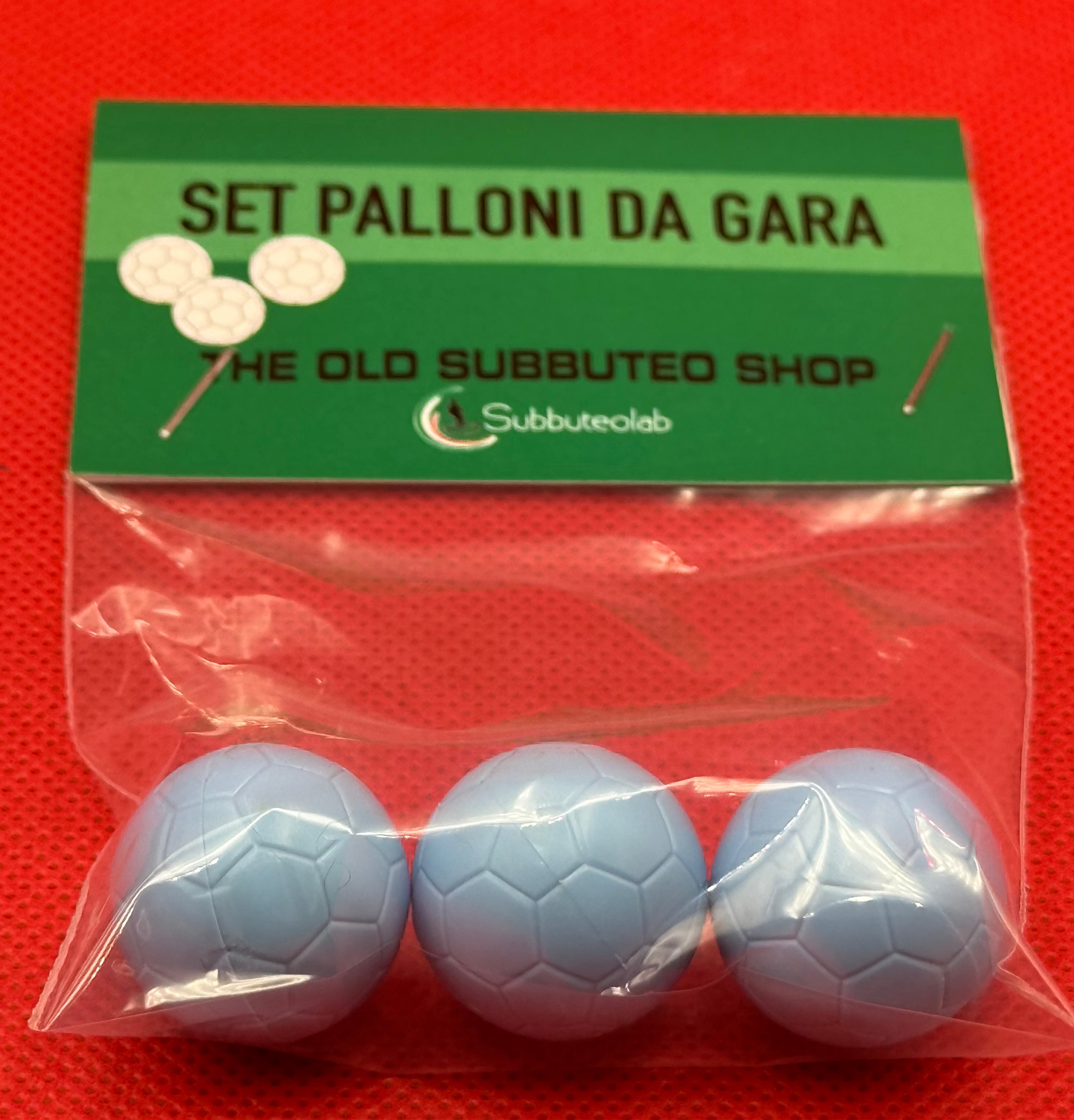Subbuteolab blister 3 palloni da Gara Celeste