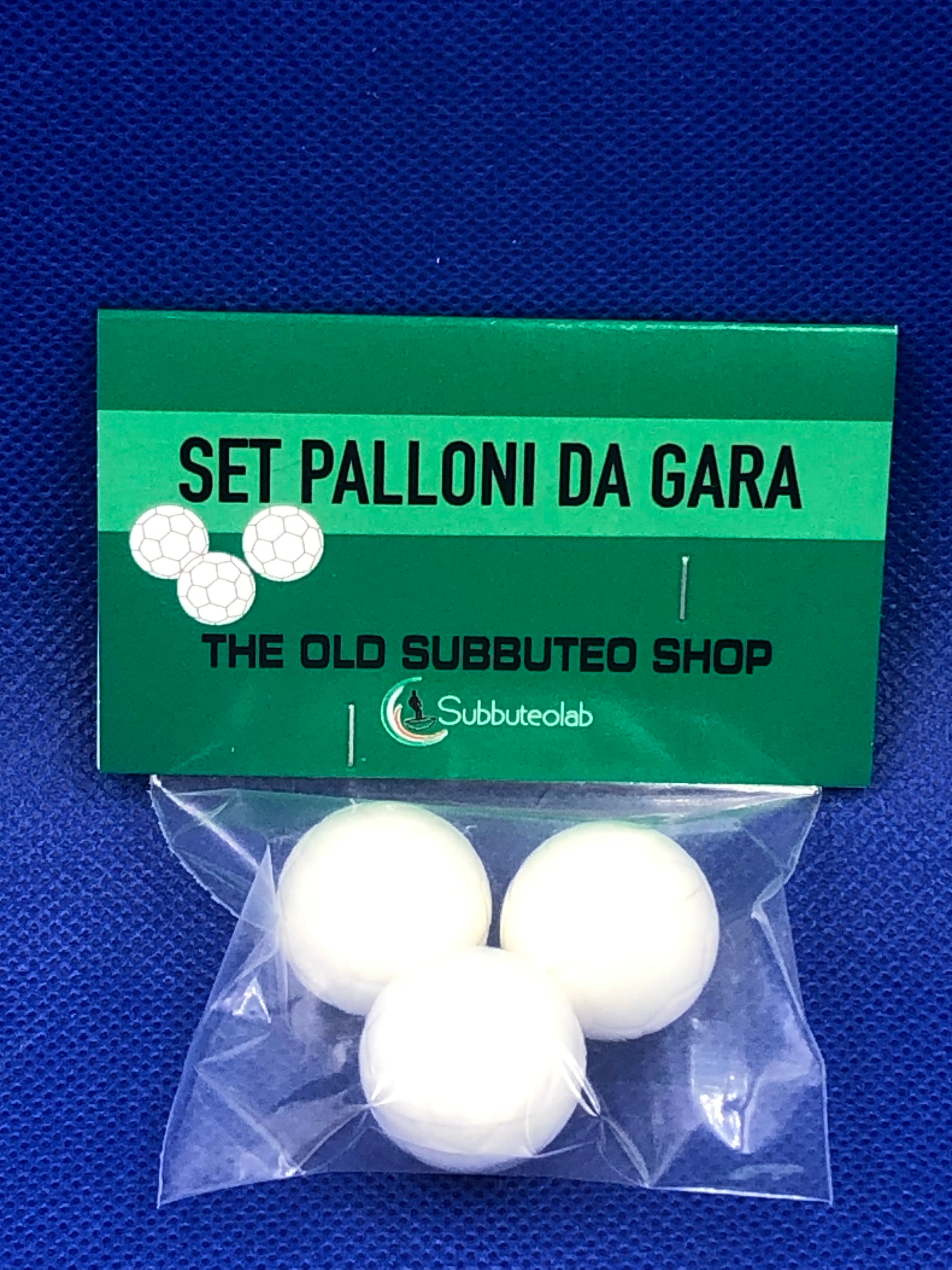 Subbuteolab blister 3 Palloni da Gara Bianchi