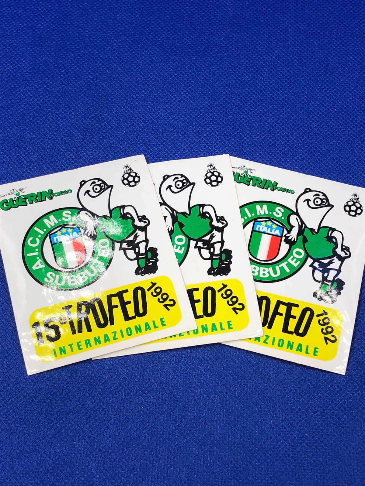 Subbuteo adesivo 15o trofeo internazionale Guerin Sportivo 1992