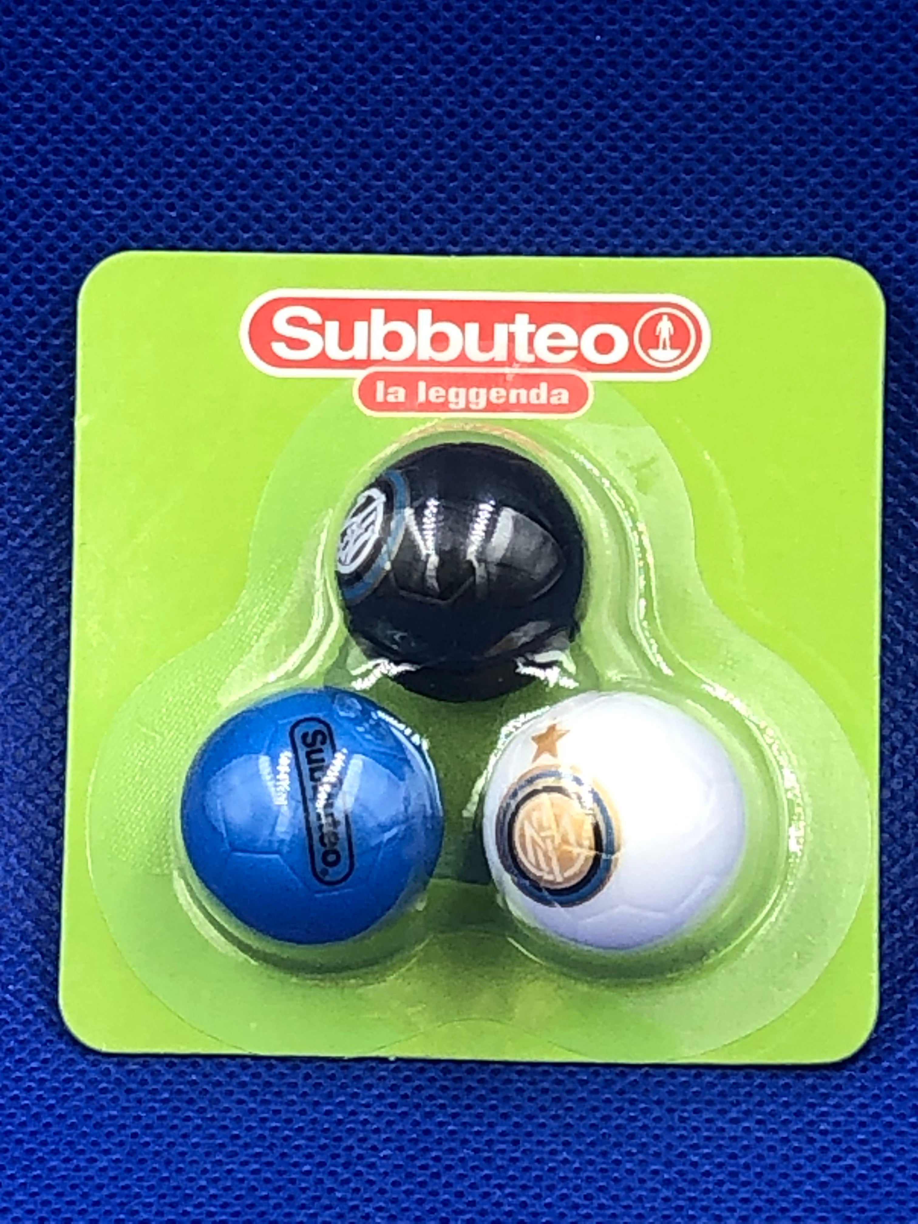 Subbuteo blister 3 Palloni Inter serie 'La Leggenda'