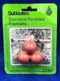 Subbuteo blister 3 Palloni Standard F 2 Panelled C144 Arancioni