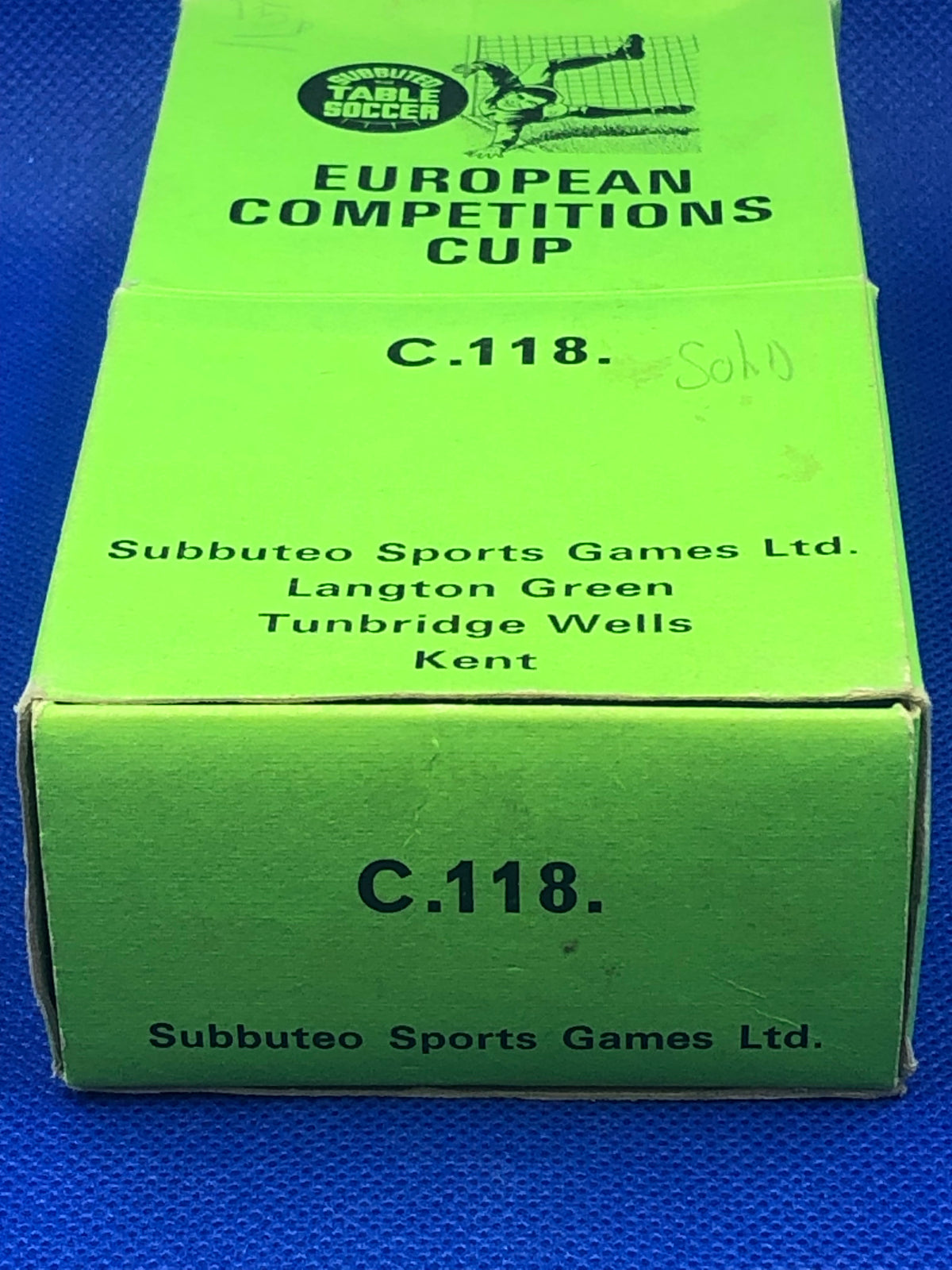 Subbuteo trofeo European Competition Cup C118