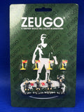 Zeugo blister terna arbitrale + quarto uomo - divisa Nera