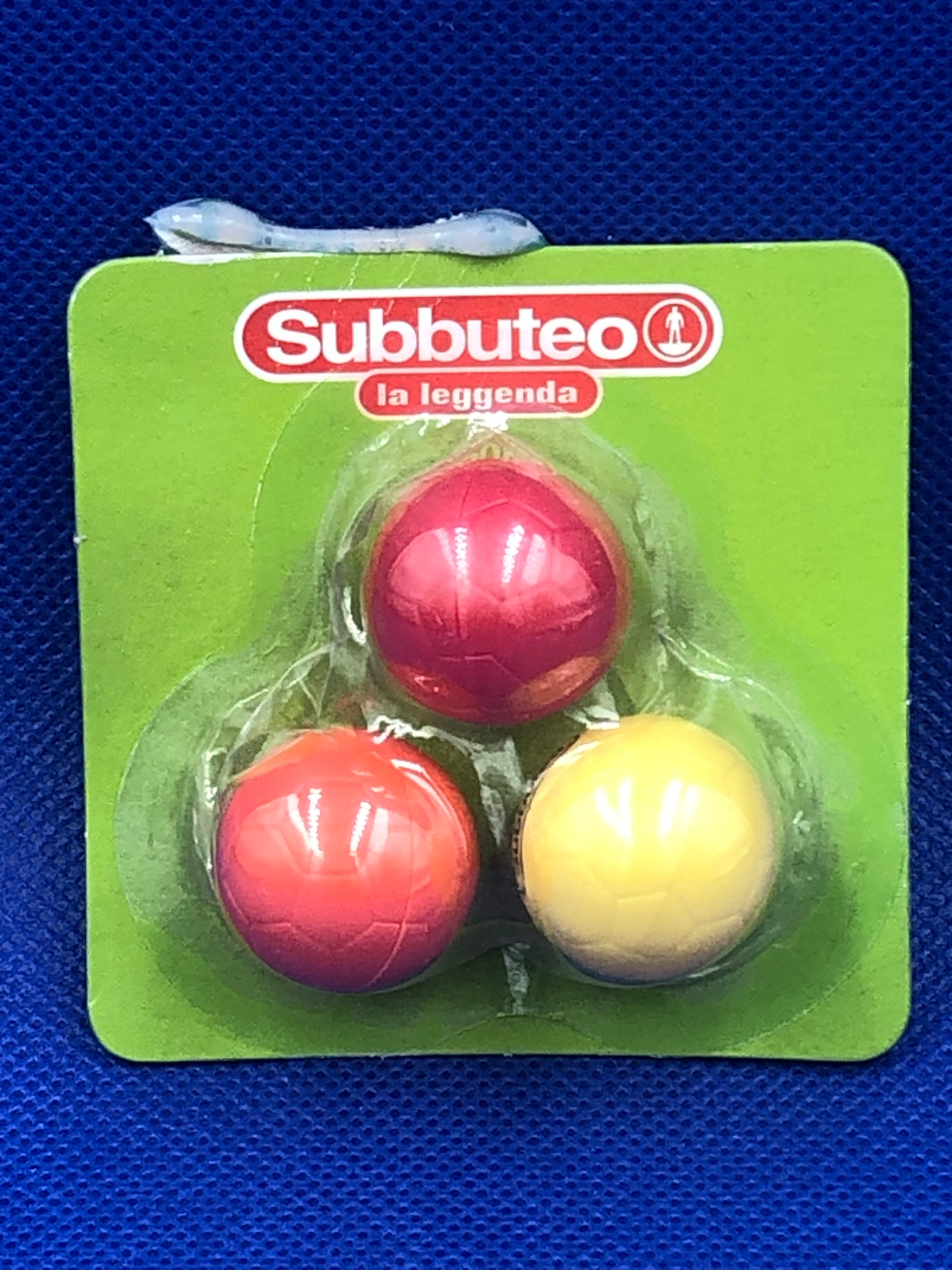 Subbuteo blister 3 Palloni Multicolor serie 'La Leggenda'