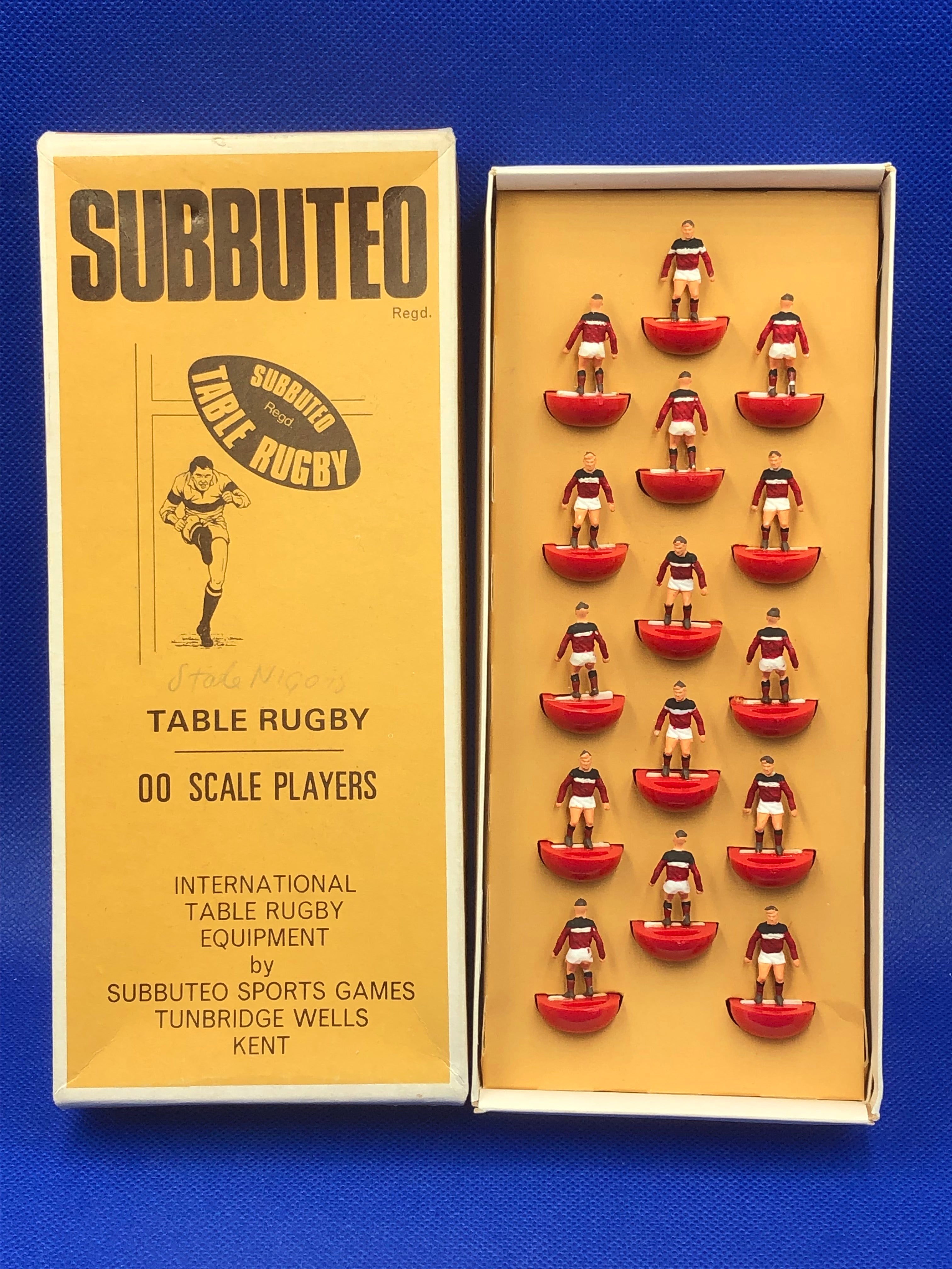 Subbuteo Rugby squadra Stade Nicois - Ridipinta
